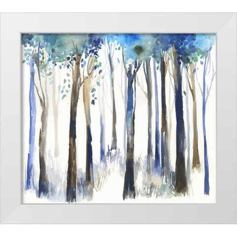 Intro  White Modern Wood Framed Art Print by Jensen, Asia
