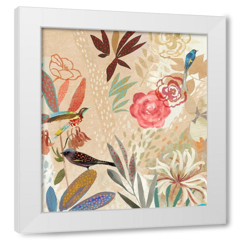 Where the Passion Flower Grows II White Modern Wood Framed Art Print by Jensen, Asia