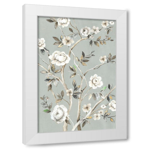 A Flower For You I White Modern Wood Framed Art Print by Jensen, Asia