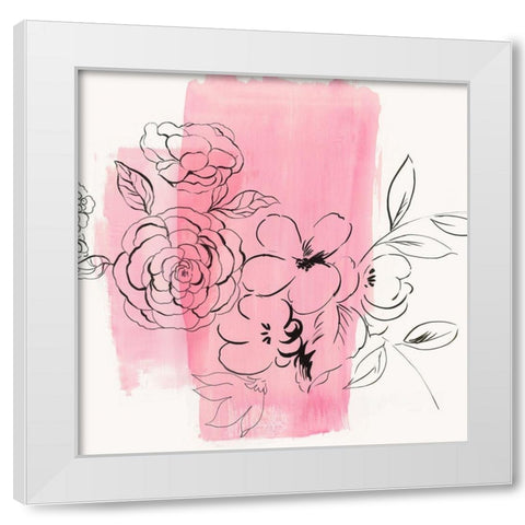 Mother Natures Flowers III White Modern Wood Framed Art Print by Jensen, Asia