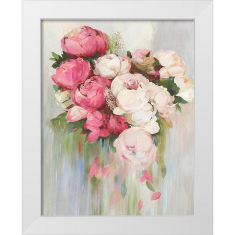Fading Roses White Modern Wood Framed Art Print by Jensen, Asia