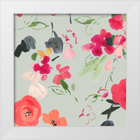 On the Move II White Modern Wood Framed Art Print by Jensen, Asia