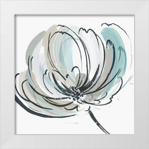 May Poem II White Modern Wood Framed Art Print by Jensen, Asia