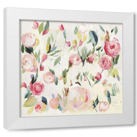 Roses Renaissance White Modern Wood Framed Art Print by Jensen, Asia