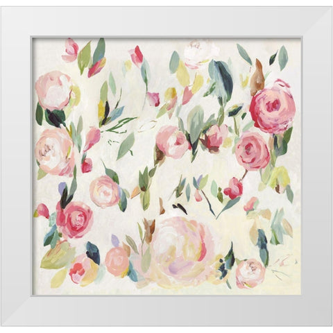 Roses Renaissance White Modern Wood Framed Art Print by Jensen, Asia