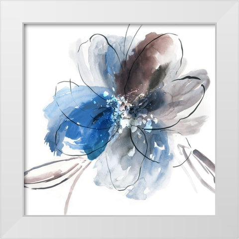 Flower Power I White Modern Wood Framed Art Print by Jensen, Asia