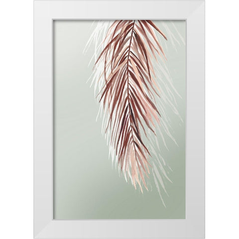 Grasses Palms II White Modern Wood Framed Art Print by Jensen, Asia