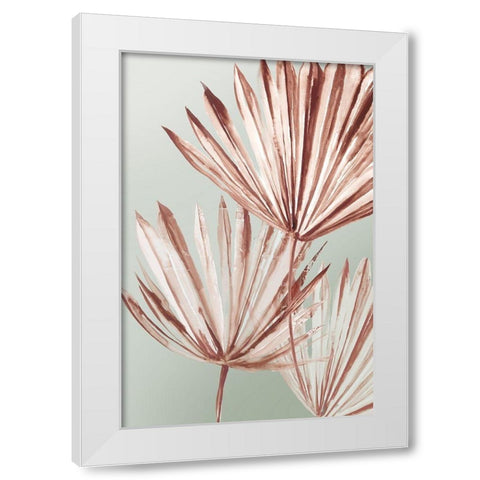 Grasses Palms I  White Modern Wood Framed Art Print by Jensen, Asia