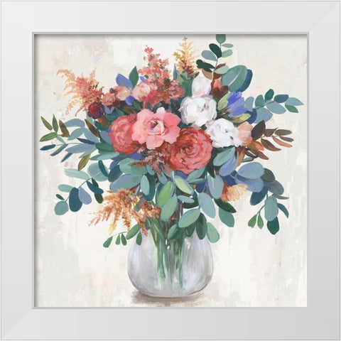 Eucalyptus Bouquet White Modern Wood Framed Art Print by Jensen, Asia