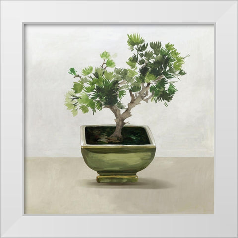 Bonsai Tree I  White Modern Wood Framed Art Print by Jensen, Asia