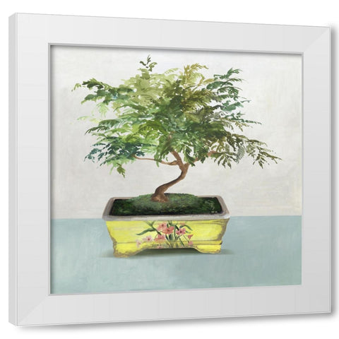 Bonsai Tree IV White Modern Wood Framed Art Print by Jensen, Asia