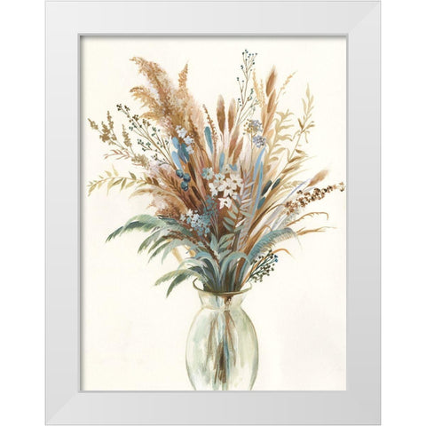 Fall Wild Flowers I  White Modern Wood Framed Art Print by Jensen, Asia