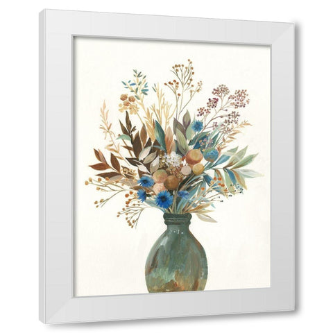 Fall Wild Flowers II White Modern Wood Framed Art Print by Jensen, Asia