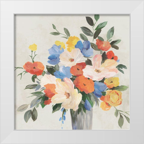 Spring in Blossom  White Modern Wood Framed Art Print by Jensen, Asia