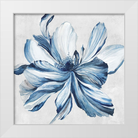 Botanical Teal II White Modern Wood Framed Art Print by Jensen, Asia