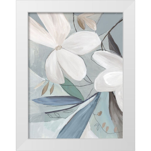 Bluebell Bouquet Bliss II White Modern Wood Framed Art Print by Jensen, Asia