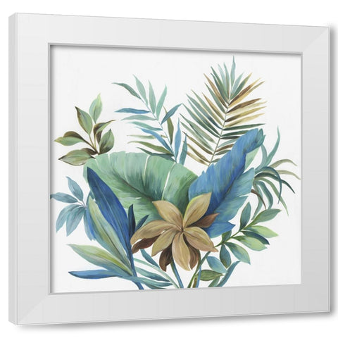 Tropical Floral Haven II White Modern Wood Framed Art Print by Jensen, Asia