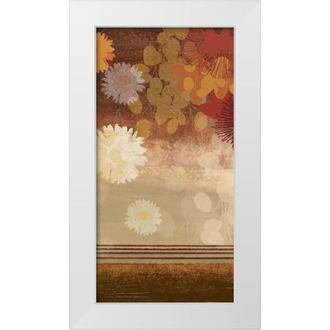 Flora White Modern Wood Framed Art Print by Jensen, Asia