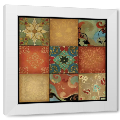 Kaleidoscope - Mini White Modern Wood Framed Art Print by Jensen, Asia