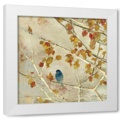 Singing II White Modern Wood Framed Art Print by Jensen, Asia
