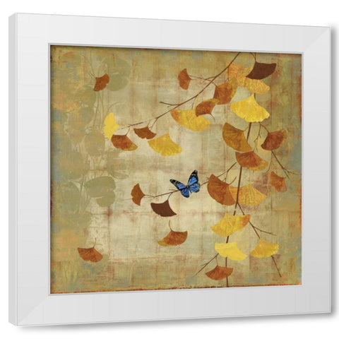 Gingko Branch II White Modern Wood Framed Art Print by Jensen, Asia