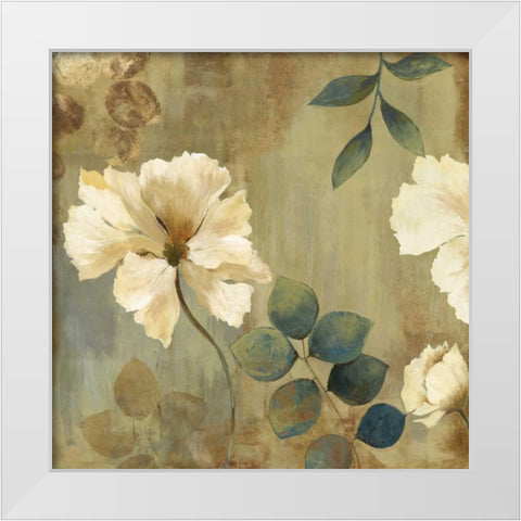 Golden Space I White Modern Wood Framed Art Print by Jensen, Asia