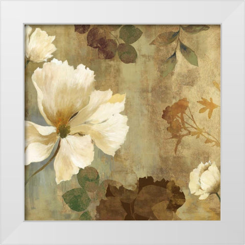 Golden Space II White Modern Wood Framed Art Print by Jensen, Asia