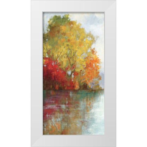 Forest Reflection II White Modern Wood Framed Art Print by Jensen, Asia