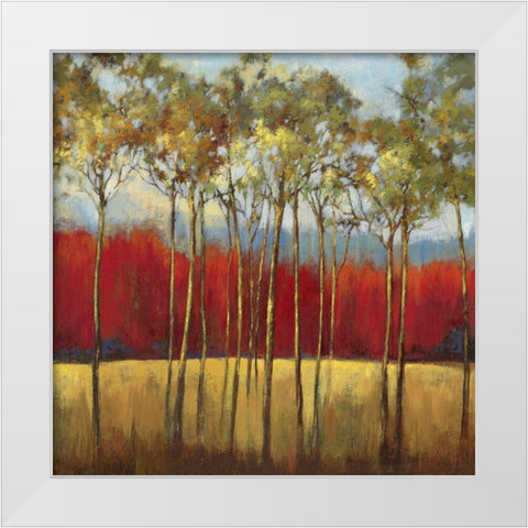 In the Horizon I White Modern Wood Framed Art Print by Jensen, Asia