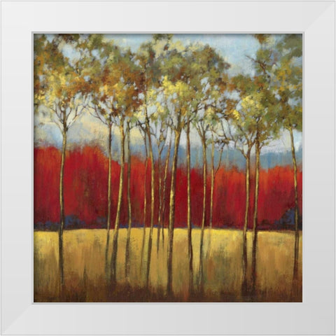 In the Horizon I White Modern Wood Framed Art Print by Jensen, Asia