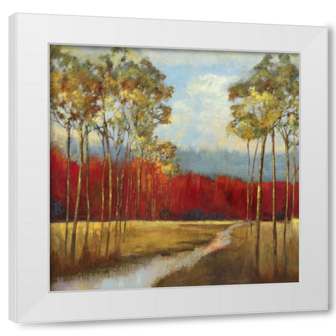 In the Horizon II - Mini White Modern Wood Framed Art Print by Jensen, Asia