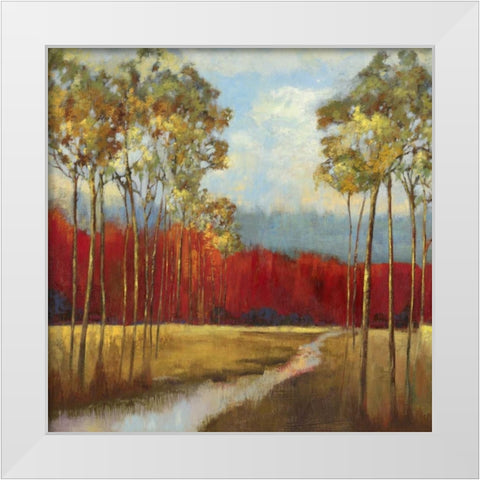 In the Horizon II - Mini White Modern Wood Framed Art Print by Jensen, Asia