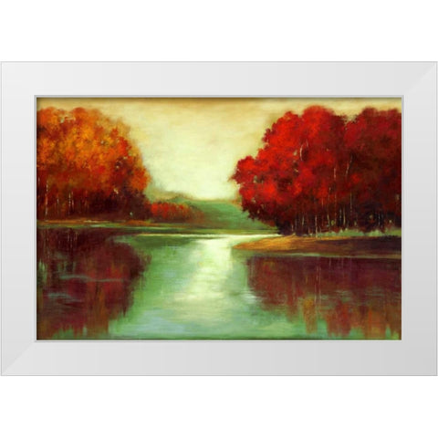 Vanilla Sky White Modern Wood Framed Art Print by Jensen, Asia
