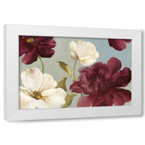 Deep Peonies II White Modern Wood Framed Art Print by Jensen, Asia
