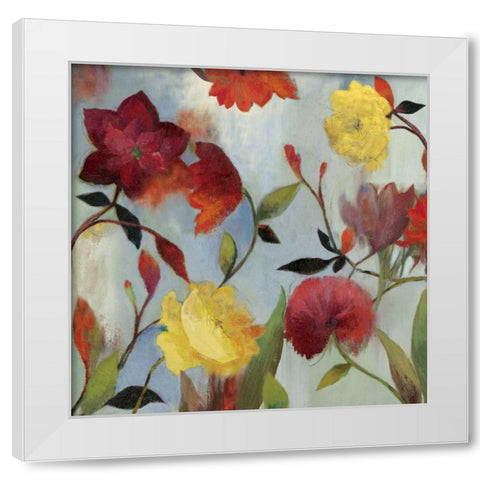 Wildflowers II White Modern Wood Framed Art Print by Jensen, Asia