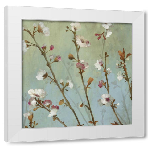 Wind Blossoms I - Mini White Modern Wood Framed Art Print by Jensen, Asia
