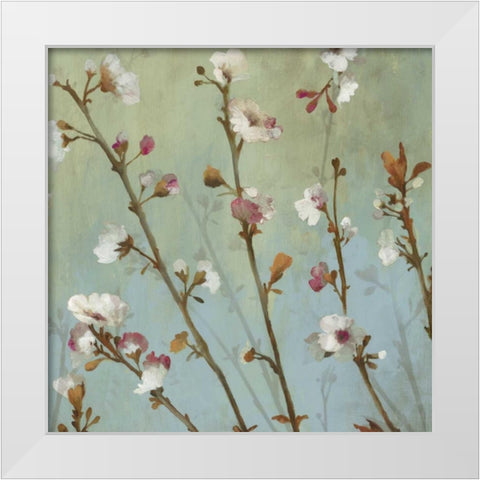 Wind Blossoms I - Mini White Modern Wood Framed Art Print by Jensen, Asia