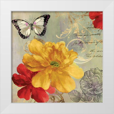Cottage Yellow White Modern Wood Framed Art Print by Jensen, Asia