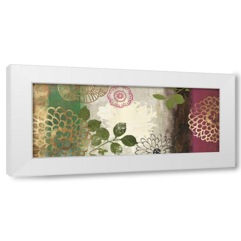 Jacquard I - Mini White Modern Wood Framed Art Print by Jensen, Asia