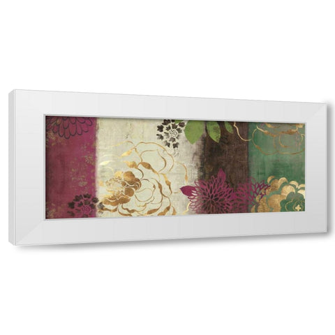 Jacquard II - Mini White Modern Wood Framed Art Print by Jensen, Asia