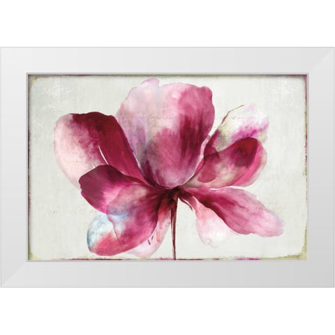 Lilya Red White Modern Wood Framed Art Print by Jensen, Asia