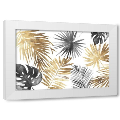 Tropical Palms I White Modern Wood Framed Art Print by Jensen, Asia