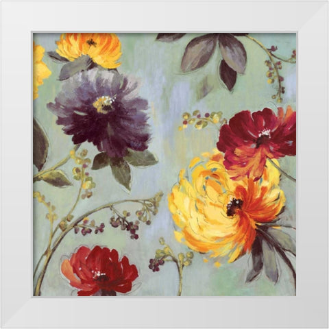 Field Flowers I - Mini White Modern Wood Framed Art Print by Jensen, Asia