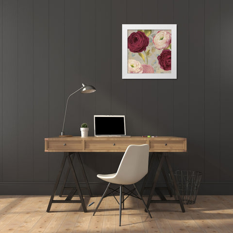 Amorous II White Modern Wood Framed Art Print by Jensen, Asia