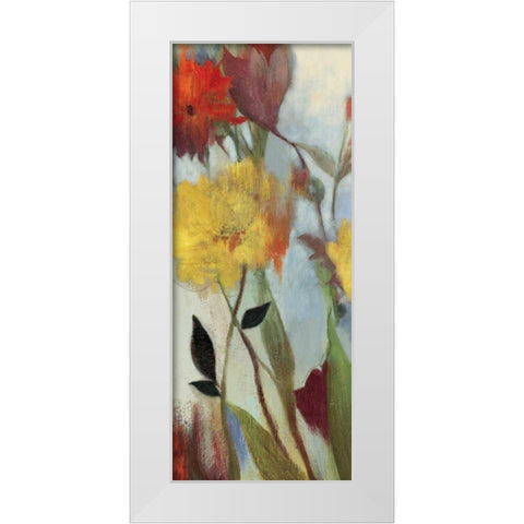 Floral Medley I - Mini White Modern Wood Framed Art Print by Jensen, Asia