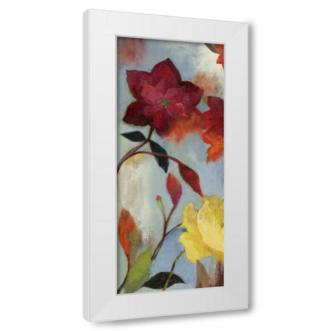 Floral Medley II - Mini White Modern Wood Framed Art Print by Jensen, Asia