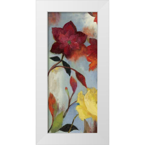 Floral Medley II - Mini White Modern Wood Framed Art Print by Jensen, Asia