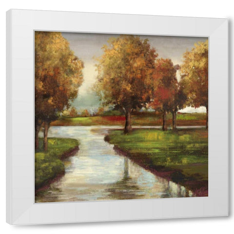 Dusk or Dawn White Modern Wood Framed Art Print by Jensen, Asia