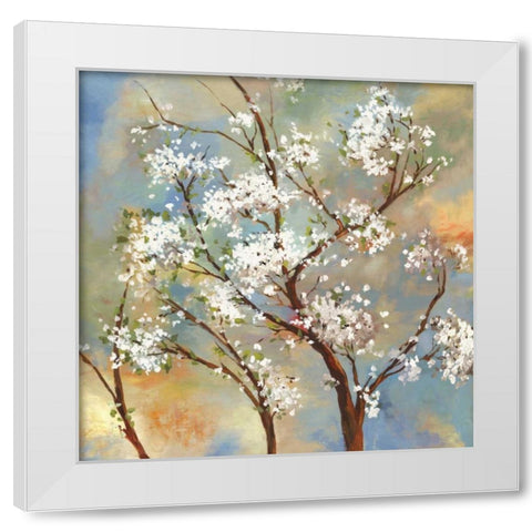 Vignette II White Modern Wood Framed Art Print by Jensen, Asia