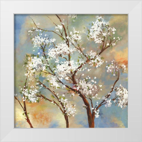 Vignette II White Modern Wood Framed Art Print by Jensen, Asia